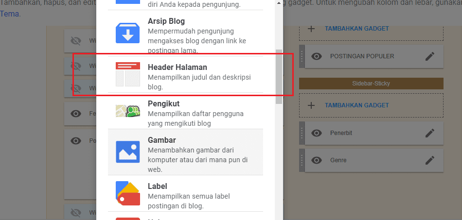 Cara Mudah Mengganti Header Blog