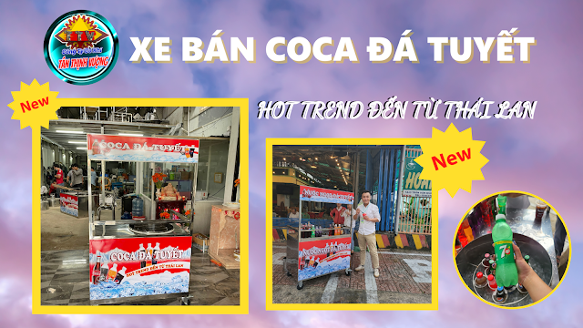 Bảng giá xe bán nước ngọt đá tuyết, coca đá tuyết trên toàn quốc