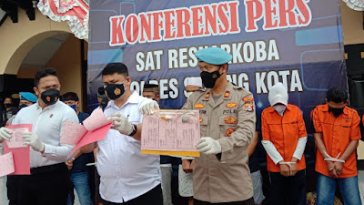 Delapan pengedar dan pemakai narkoba ditangkap Satresnarkoba Polres Serang Kota