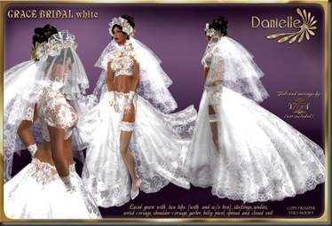 DANIELLE Grace Bridal White'