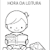  Plaquinha Para Escola - Hora da Leitura