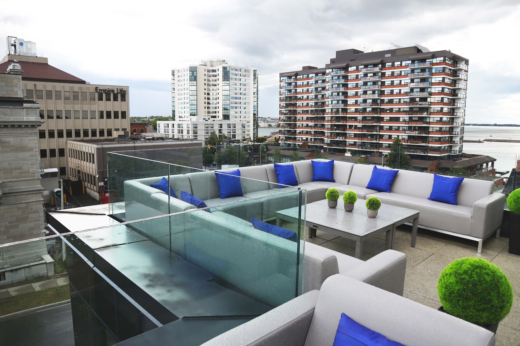 Rooftop patio in Kingston, Ontario