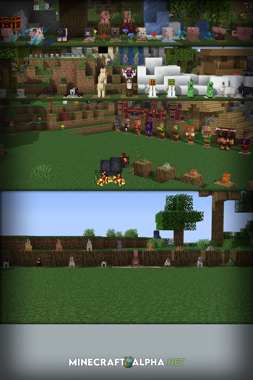 ReCrafted Mobs Resource Pack 1.18.2, 1.17.1 (Better Mobs in Different Appearances and Varieties)