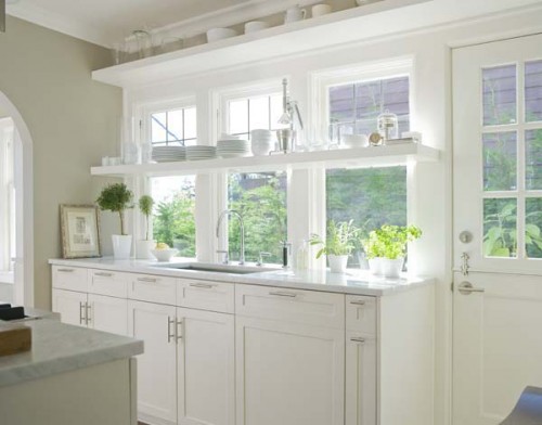 Kitchen Window Shelves