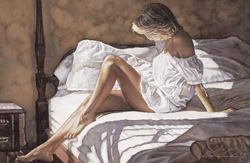 steve hanks pinturas hiper-realista mulheres misteriosas