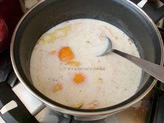 leche con cítricos y canela