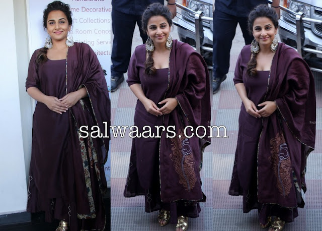 Vidya Balan Designer Silk Salwar