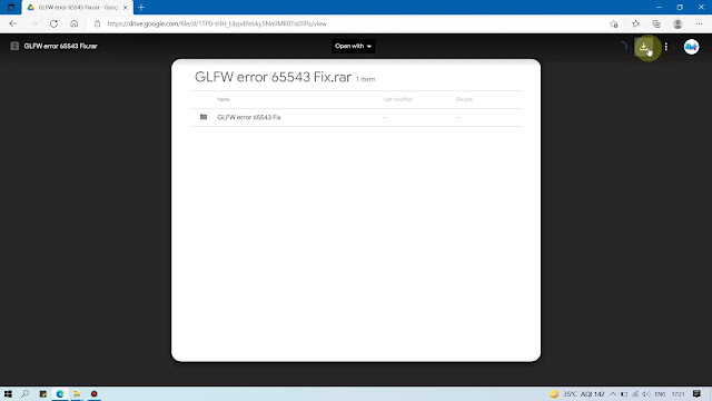 Glfw erro 65543 fix file b Tech MatriX