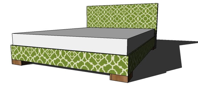 Chunky Leg Bed Frame Plan