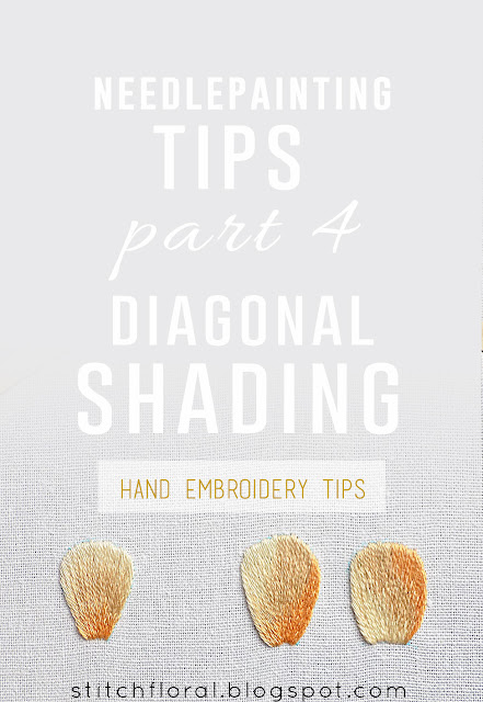 Needlepainting tips Part 4: Diagonal shading