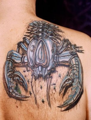 3D scorpion tattoo 