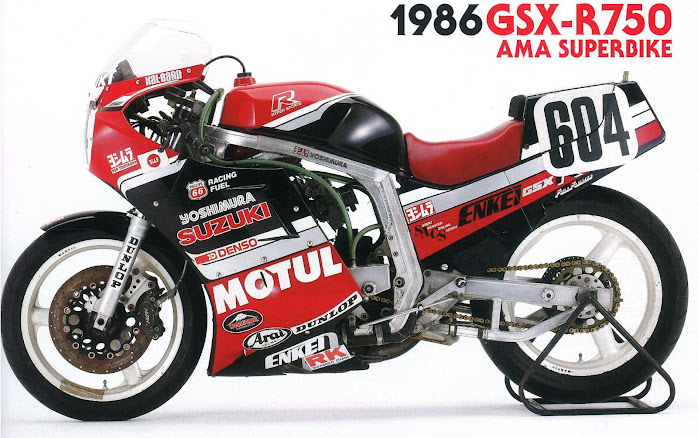 1986 Suzuki GSX-R750 Slabside AMA Superbike Race Bike