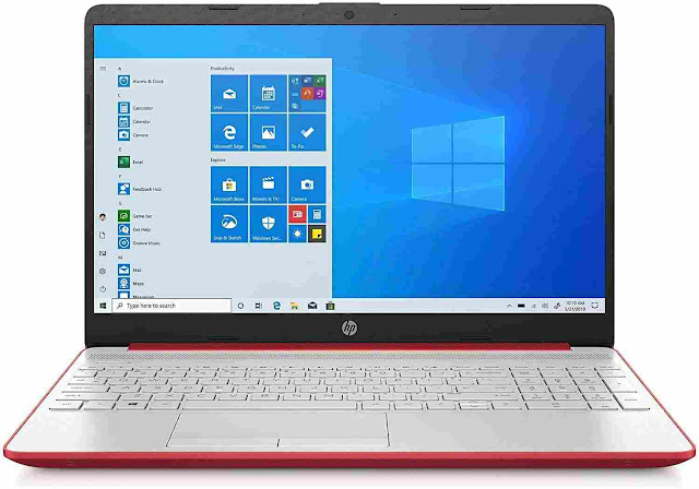 2020 HP 15.6 inch HD LED Display Intel Pentium Gold 6405U 4GB DDR4 RAM 500GB HDD Windows 10 Scarlet Red St. Patrick's Day Laptop Gifts