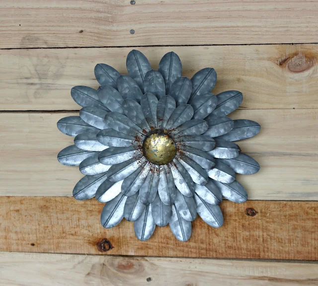 Kalalou Galvanized Wall Flowers organizedclutter.net