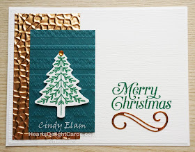 Heart's Delight Cards, Perfectly Plaid, Christmas Card, 2019 Holiday Catalog, Stampin' Up!