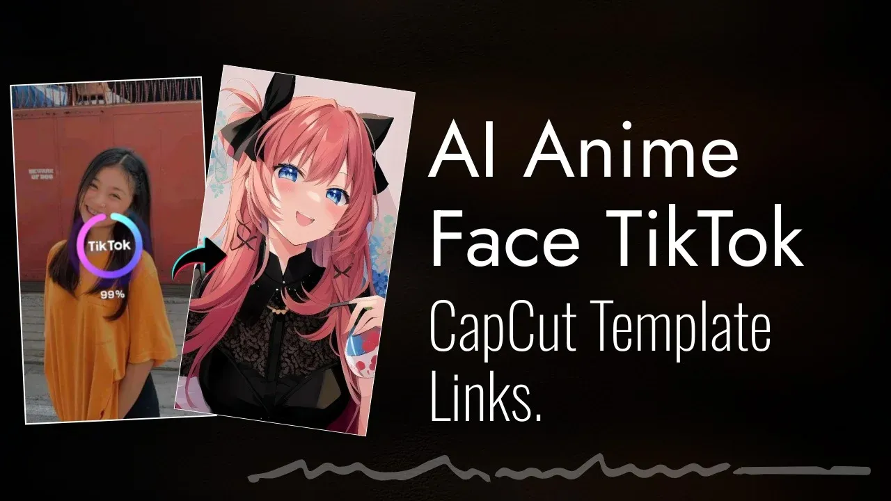 AI Anime Face TikTok CapCut Template Link