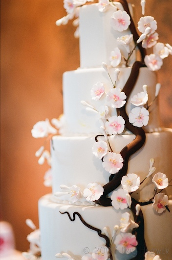 Cherry Blossom Themed Wedding Cake Food Serve a pink cocktail such as pink 