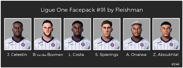 Ligue 1 Facepack #91 For eFootball PES 2021