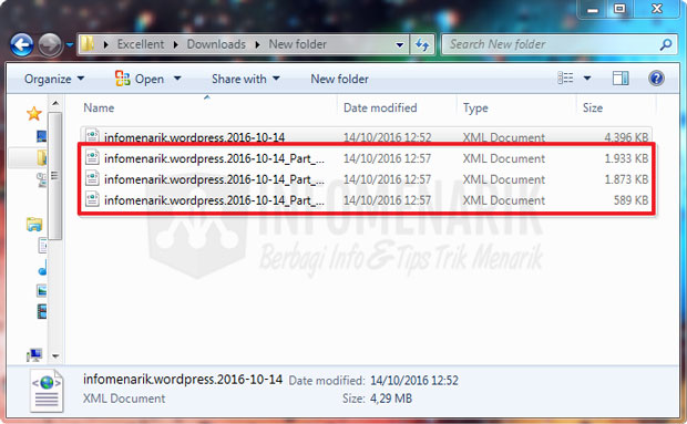 Cara Tutorial Berga Mudah Import Konten WordPress File XML Berukuran Besar (Split File XML) 