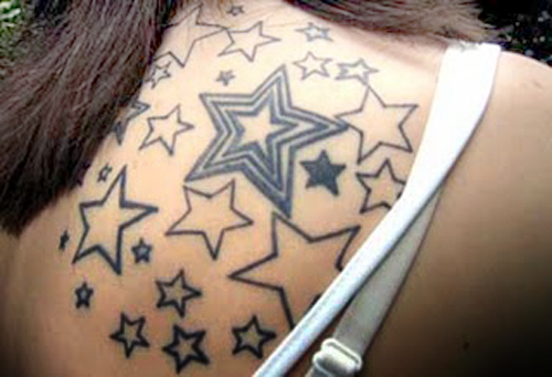 A nautical star tattoo designs can be any color.