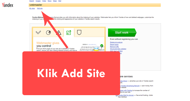 Cara Mudah Mendaftarkan Blog Ke Yandex Terbaru