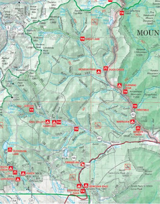 Visitor Map of Pike National Forest, Map of Pike National Forest