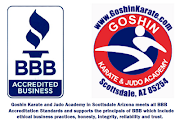 Goshin Karate and Judo Academy in Scottsdale Arizona meets all BBB .