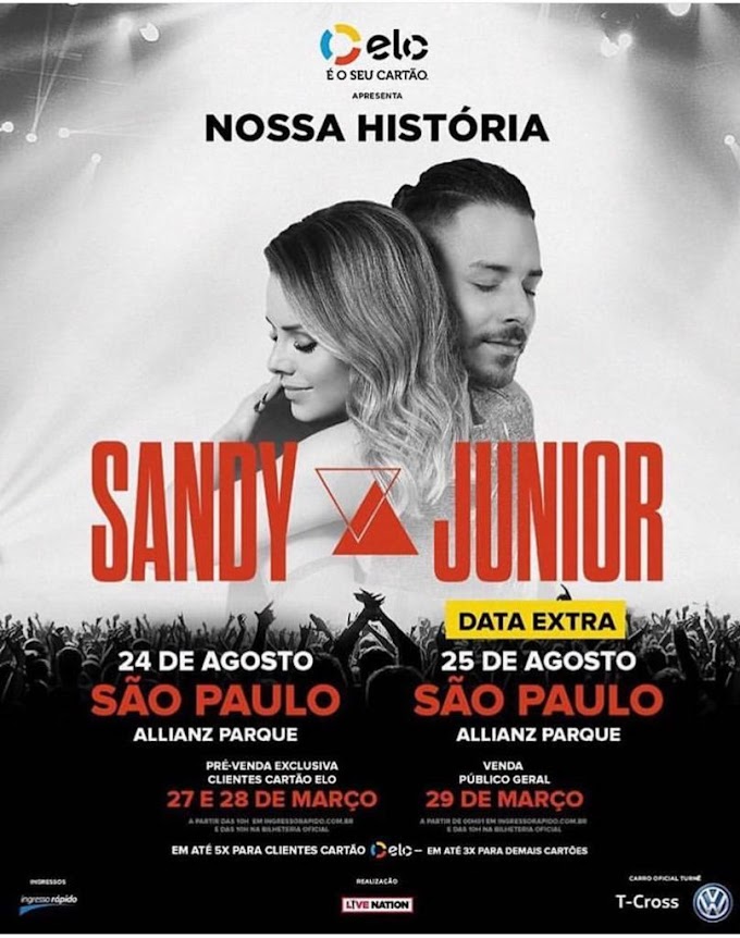 Sandy & Junior: Ingressos online para show extra estão esgotados; Justiça investiga possíveis irregularidades nas vendas