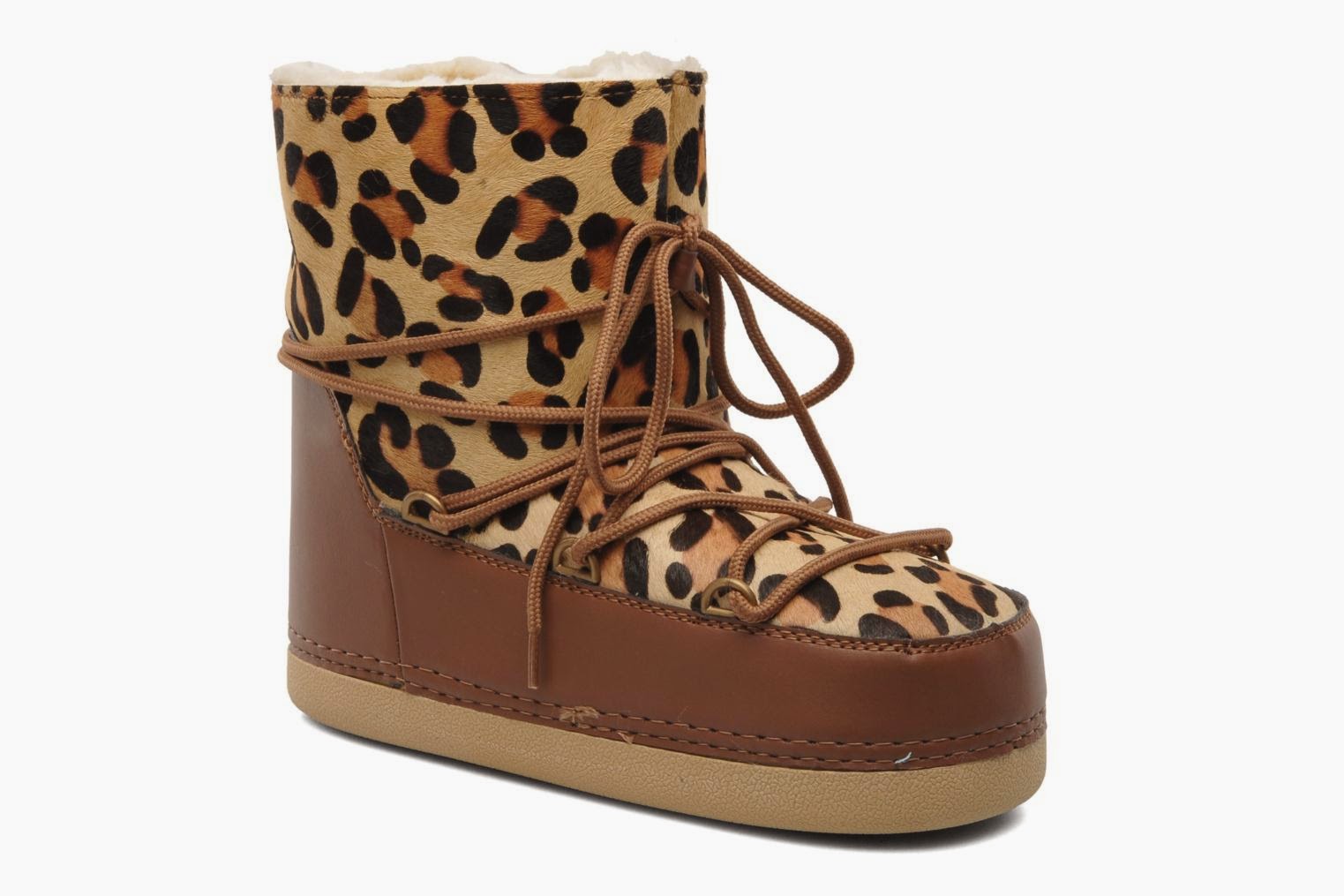  leopard print snow boots