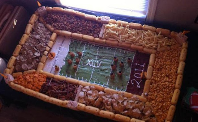 Football Stadiums Food Sculptures