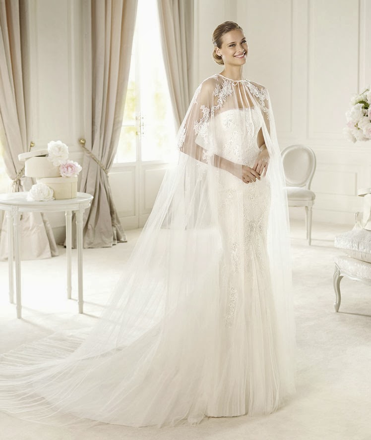 My Wedding  Dress  Chic Wedding  Dresses  with Capes 