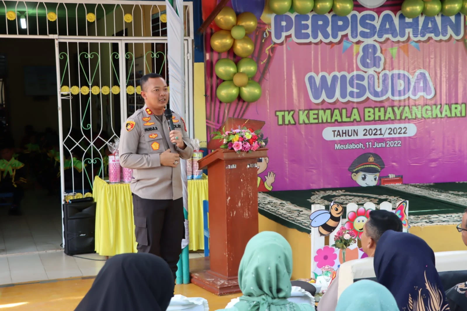 Kapolres Hadiri Acara Perpisahan dan Wisuda TK Keumala Bhayangkari Cabang Aceh Barat