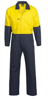 Hi Vis Two Tone Cotton Coveralls