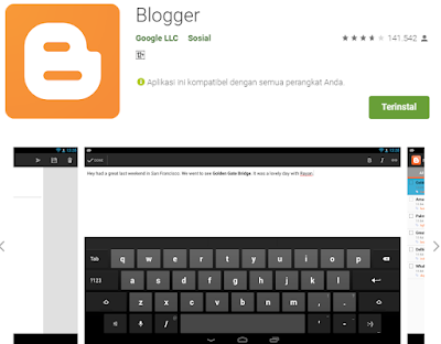 Cara buat blog gratis lewat hp dengan blogger