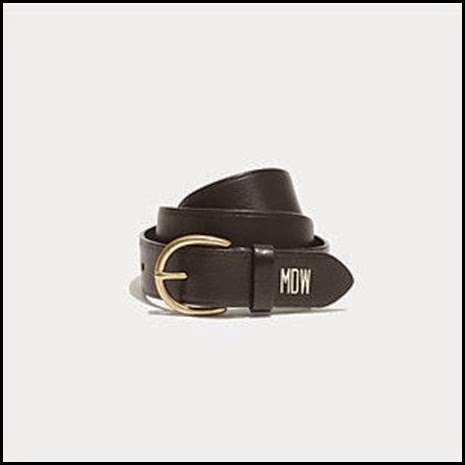 Gifts monogrammed belt