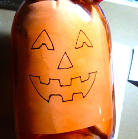 Light-up Pumpkin mason jar