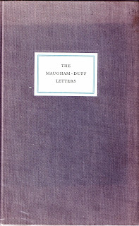 the cover of the first edition of the maugham duff letters 1982