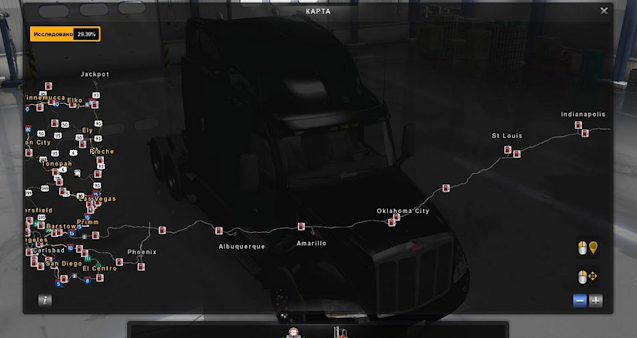 American Truck Simulator Coast to Coast Map v1.2 Mod Download Map MODs