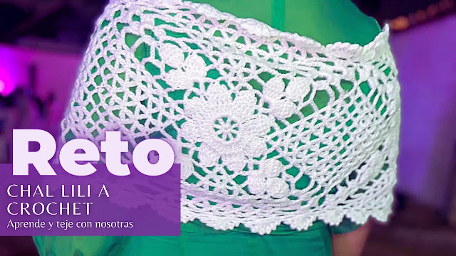 ¡Vamos a tejer un precioso Chal! Reto para tejedoras a crochet