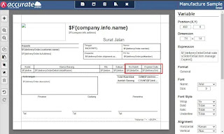 Cara Menampilkan Nomor Seri, Batch Number dan Tanggal Kadaluarsa di Desain Cetakan Accurate