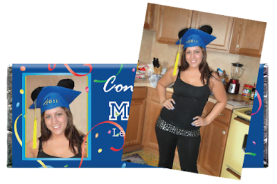 image of personalized graduation candy wrapper