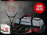 Logo Vinci gratis un kit Wilson Tennis (racchetta, scarpe, borsone,string)