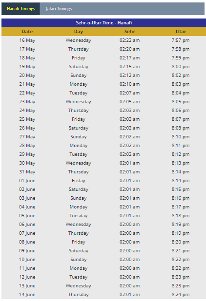 Ramadan 2018 Dates Calendars Timings ~ When is Ramadan 2019