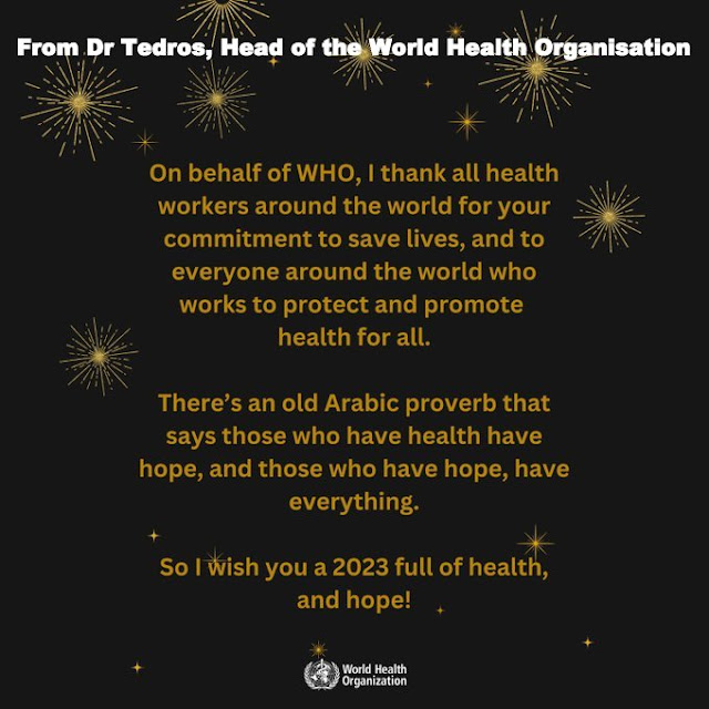 Dr Tedros Happy New Year 2023