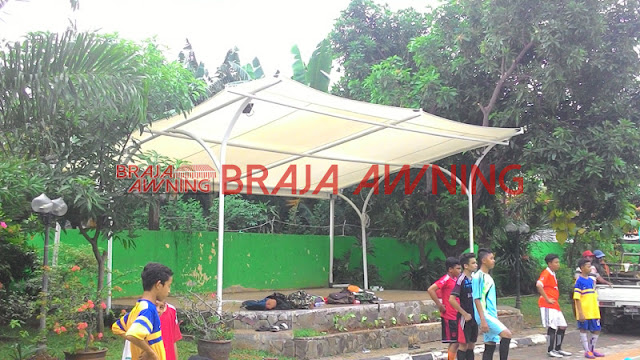 Tenda membrane untuk taman bermain publik