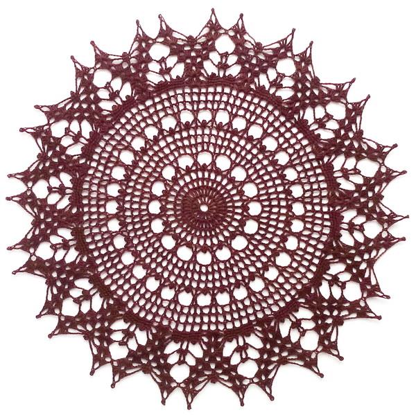 Simple Crochet Doily Pattern, suitable for beginners