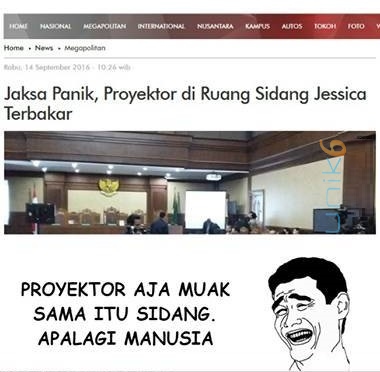 Gambar2 Meme lucu Sidang Jessica Kumala Wongso Pembunuh Mirna ngakak