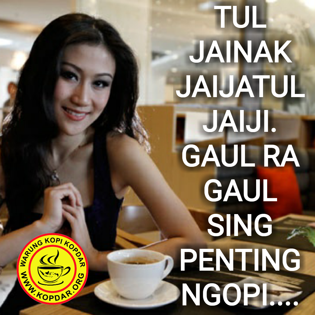 Gambar Lucu Wong Ngopi Dp Bbm Lucu