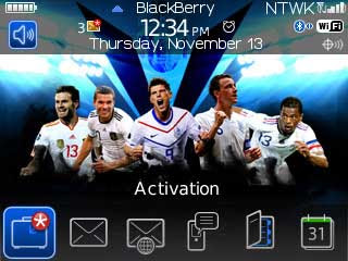 Tema UEFA Euro 2012 - BlackBerry Theme