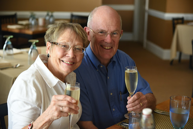 An anniversary toast, provided by Sidney at Willoughby Run in Gettysburg, Pennsylvania